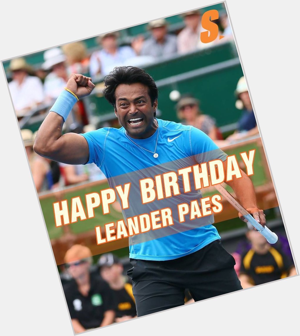 Happy 48th Birthday to Indian Professional Tennis Player,
Mr Leander Adrian Paes Ji.         