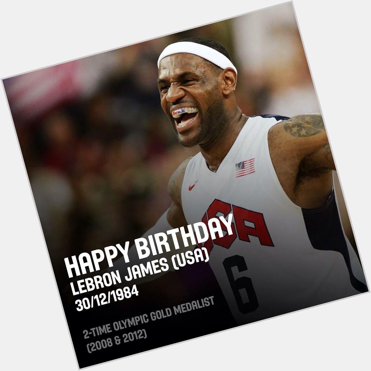   Happy birthday LeBron James!  Happy Birthday King James!