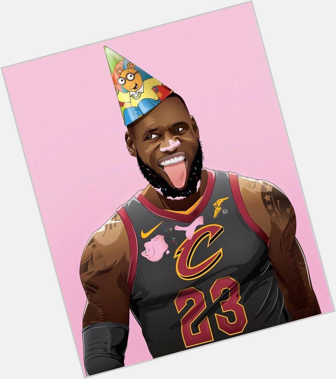 Happy Birthday to LeBron James who turns 33 years old today    by cmineses_designs 