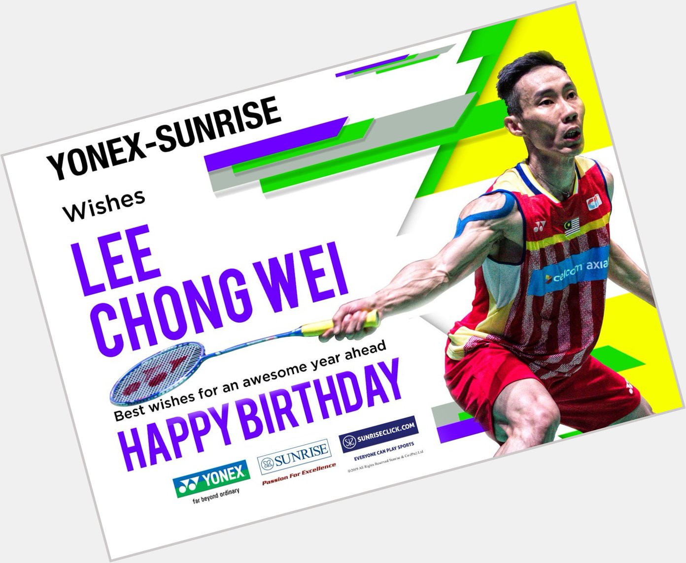 Happy birthday, Lee Chong Wei! Wishing you lots of happiness, love, and fun on this special day!  