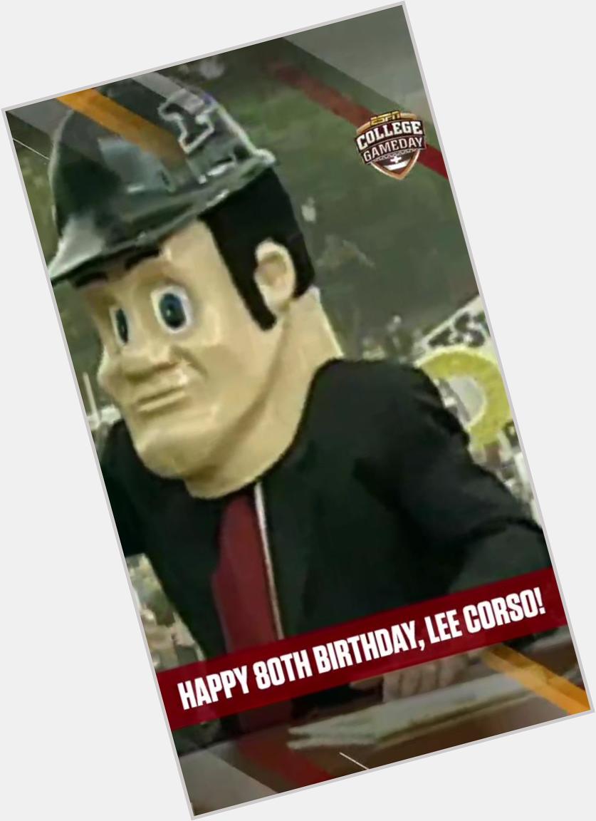 Love coming home after Saturday practice and watching lee corso happy birthday day 