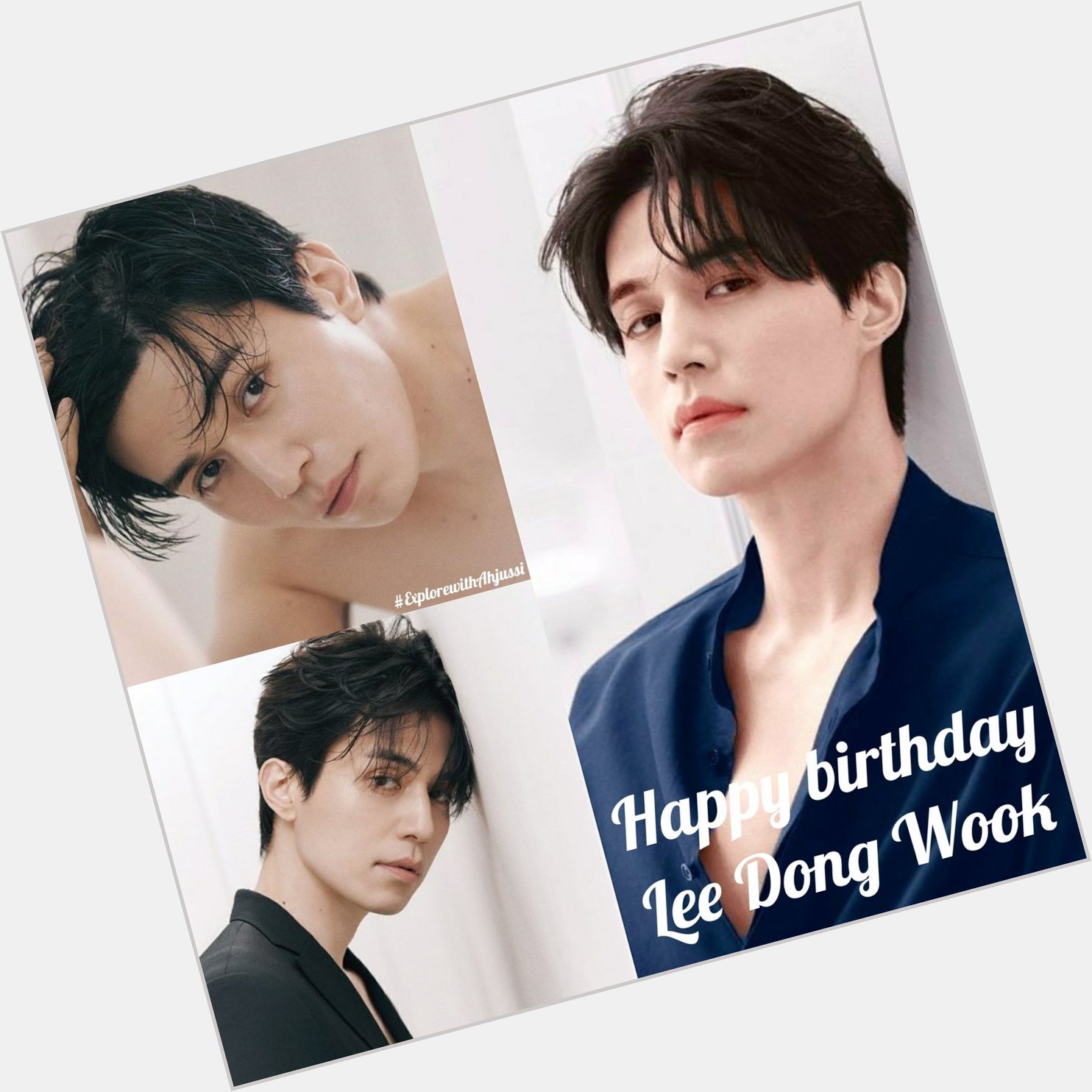 Happy birthday Lee Dong Wook  