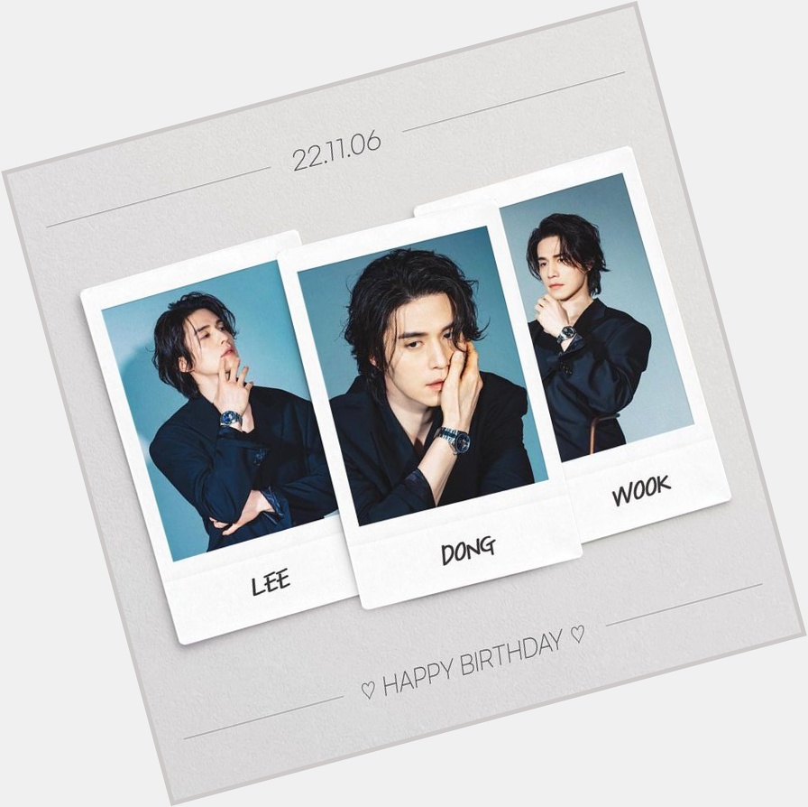 Happy birthday Lee Dong Wook    