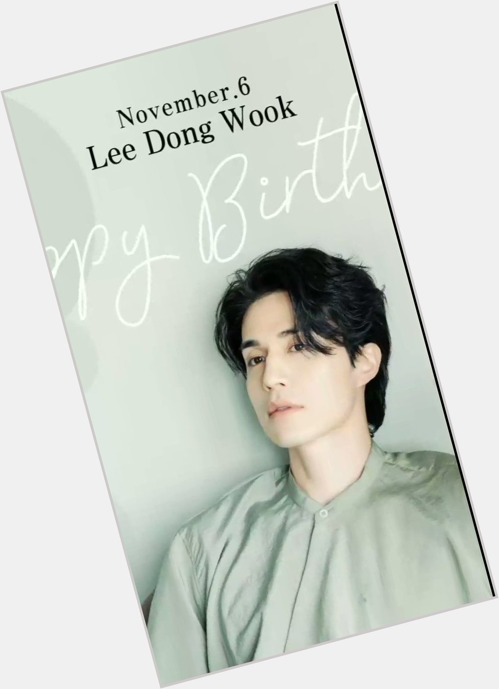  happy birthday lee dong wook oppa wish you all the best i miss you   