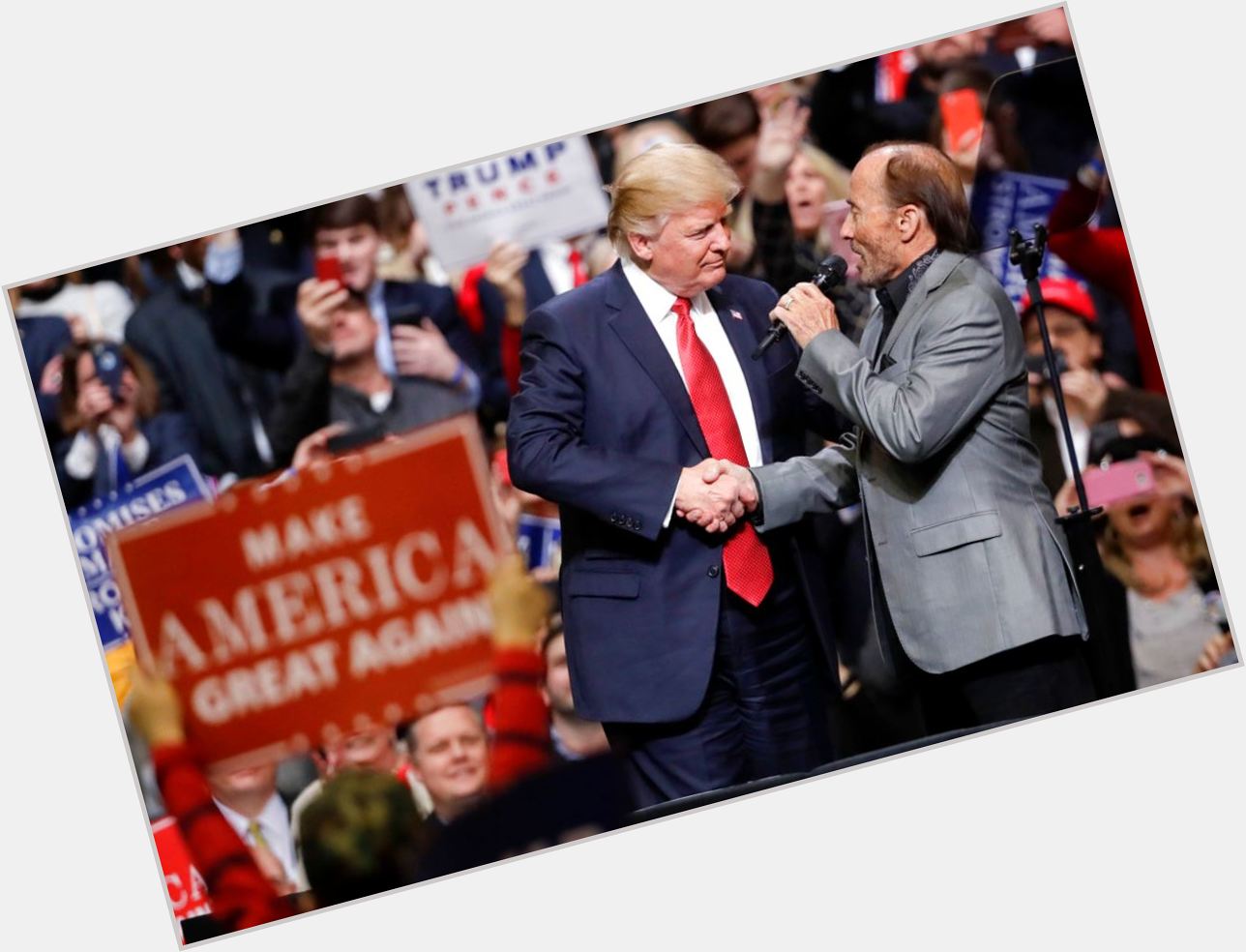 Pres. Trump messages happy birthday wishes to wrong Lee Greenwood 