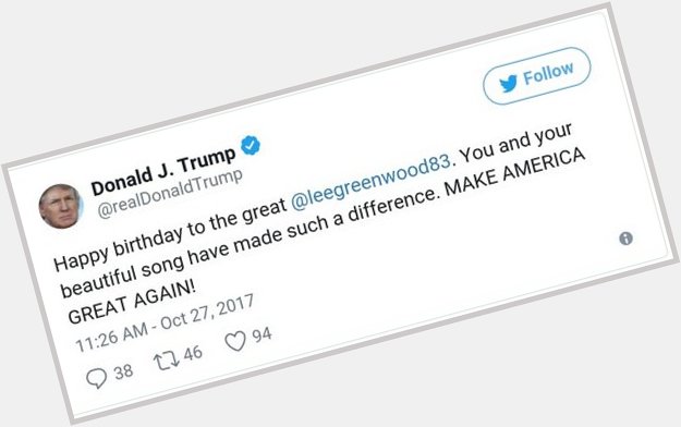Hey donny which one of your personalities wished happy birthday to the wrong Lee Greenwood? 