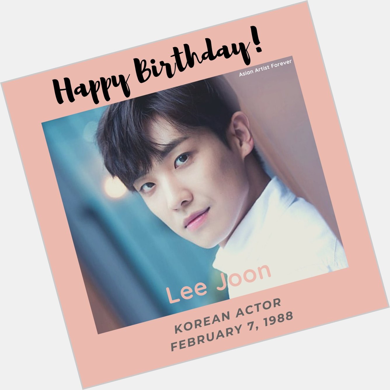Happy Birthday Lee Joon...     