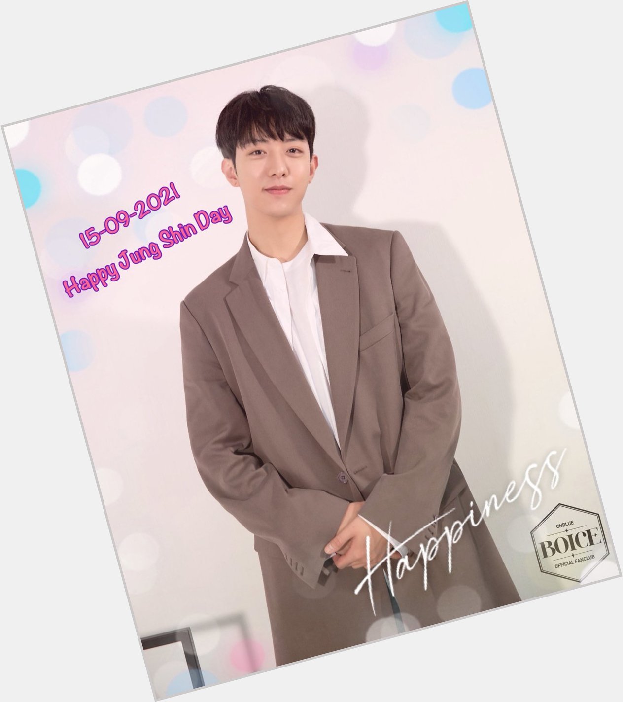Happy birthday Lee Jung Shin 15-09-2021    