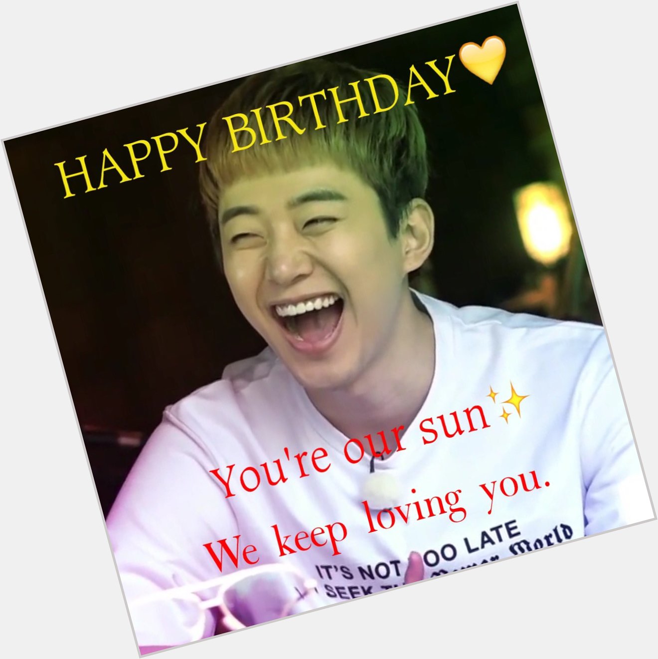  HAPPY BIRTHDAY    LEE JUNHO   I like your smiling face very much   