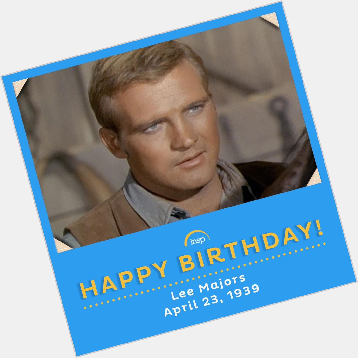 To wish Lee Majors a happy 76th birthday! 

Don\t miss him on at 9a ET! 
