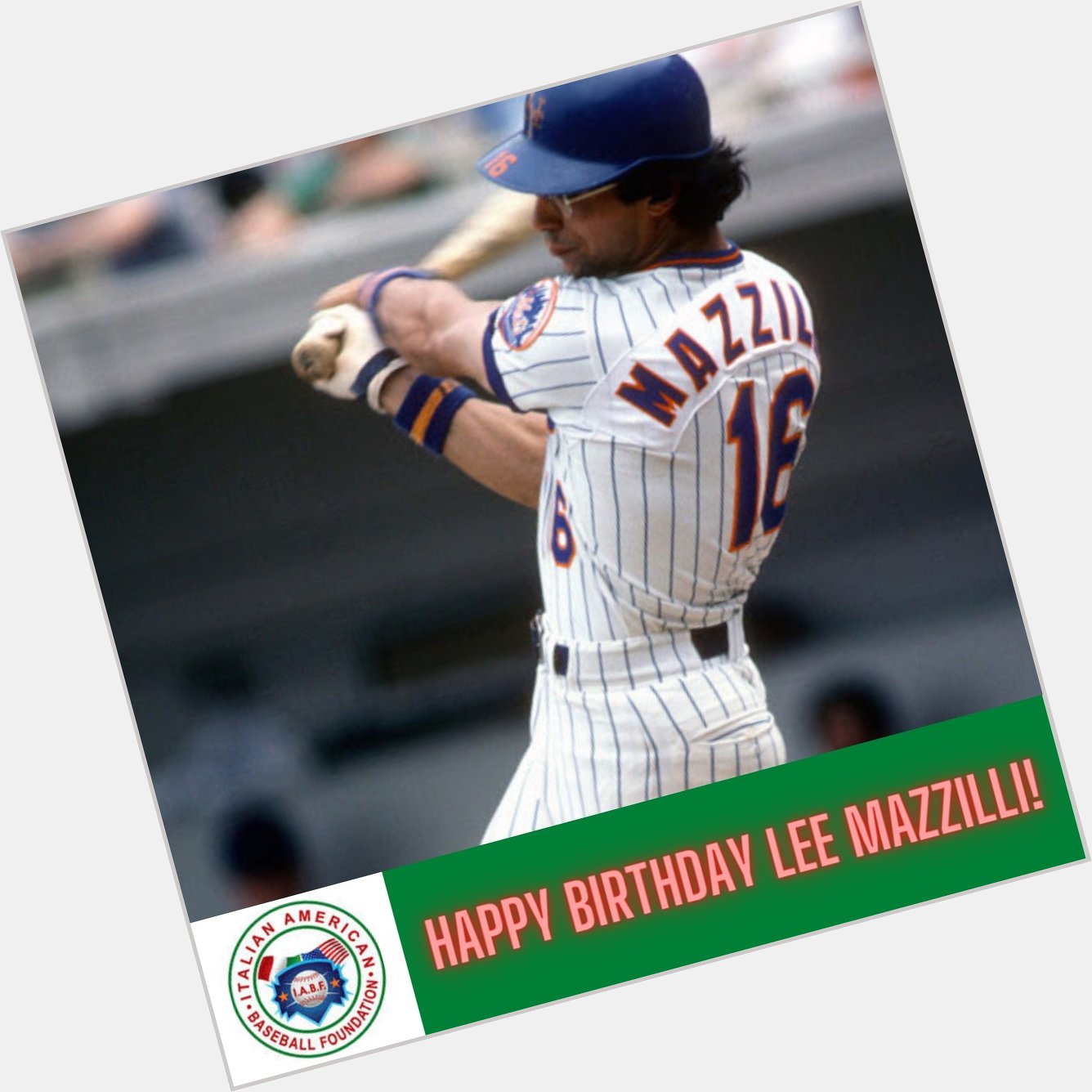 BUON COMPLEANNO: Happy Birthday, Lee Mazzilli, our 2020 IABF Guest of Honor!     