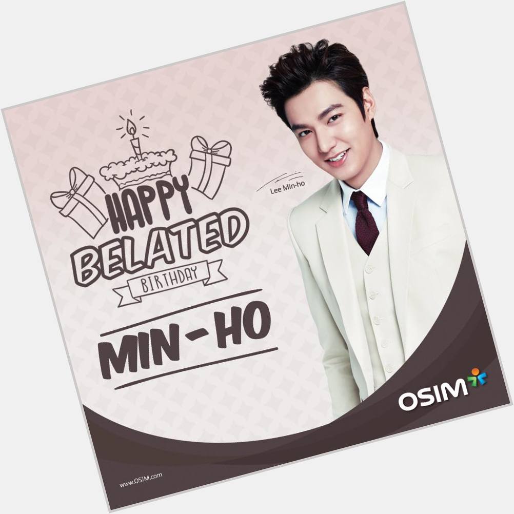 OSIM Malaysia Happy Birthday Lee Min Ho 