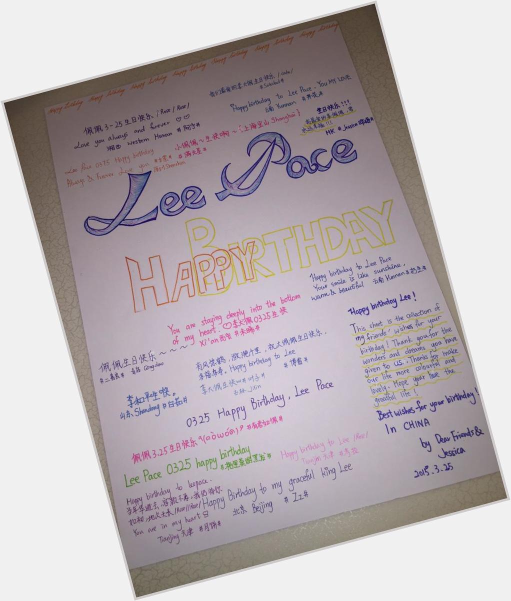 Lee Pace Happy Birthday!! 