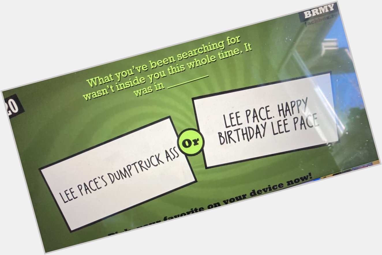 Happy birthday lee pace 