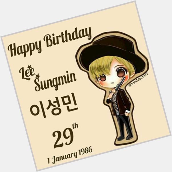 Cieee bias gua yg kebelet nikah ulang tahun wkwkwk, Happy Birthday Lee Sungmin   