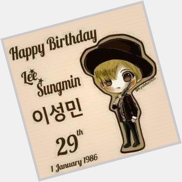 Happy new year and Happy Birthday Lee Sungmin!! 