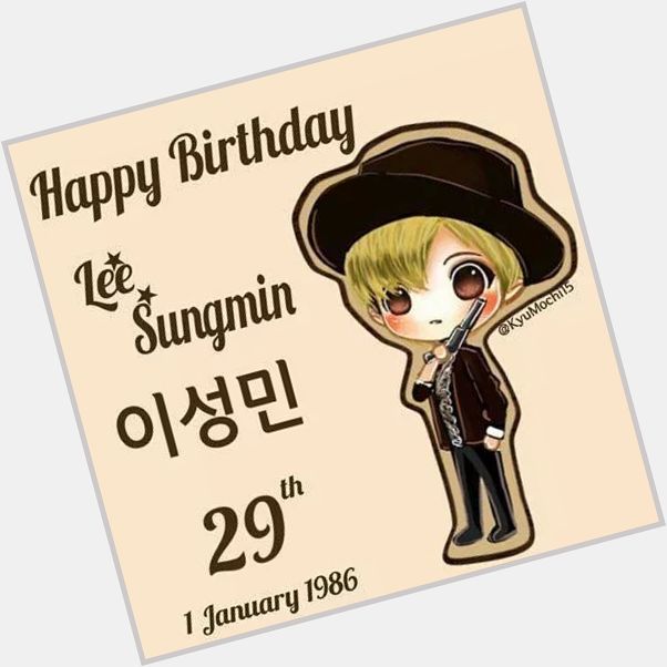  <3 HAppy birthday Lee Sungmin 