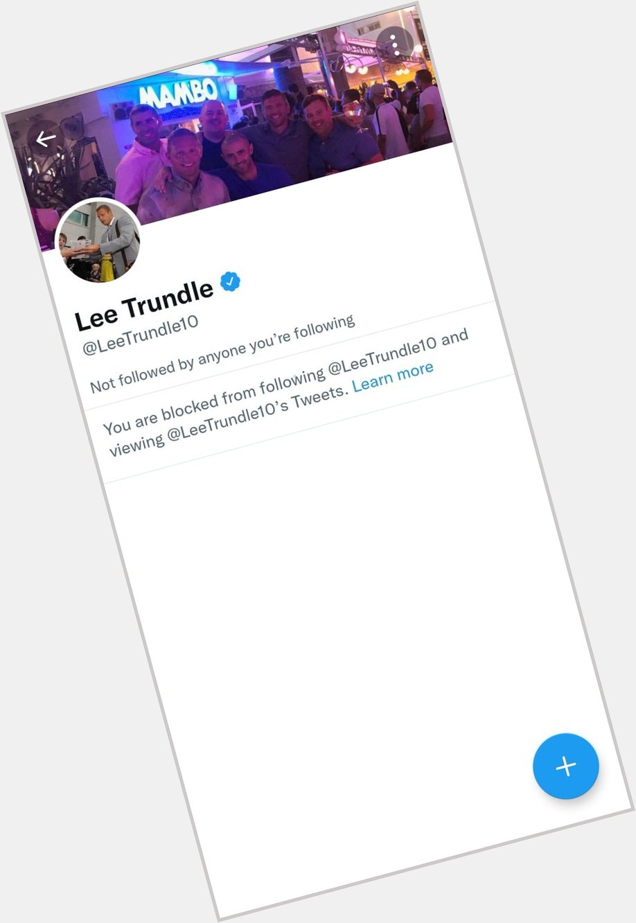 I would wish Lee Trundle a happy birthday, but he blocked me 10 years ago. 