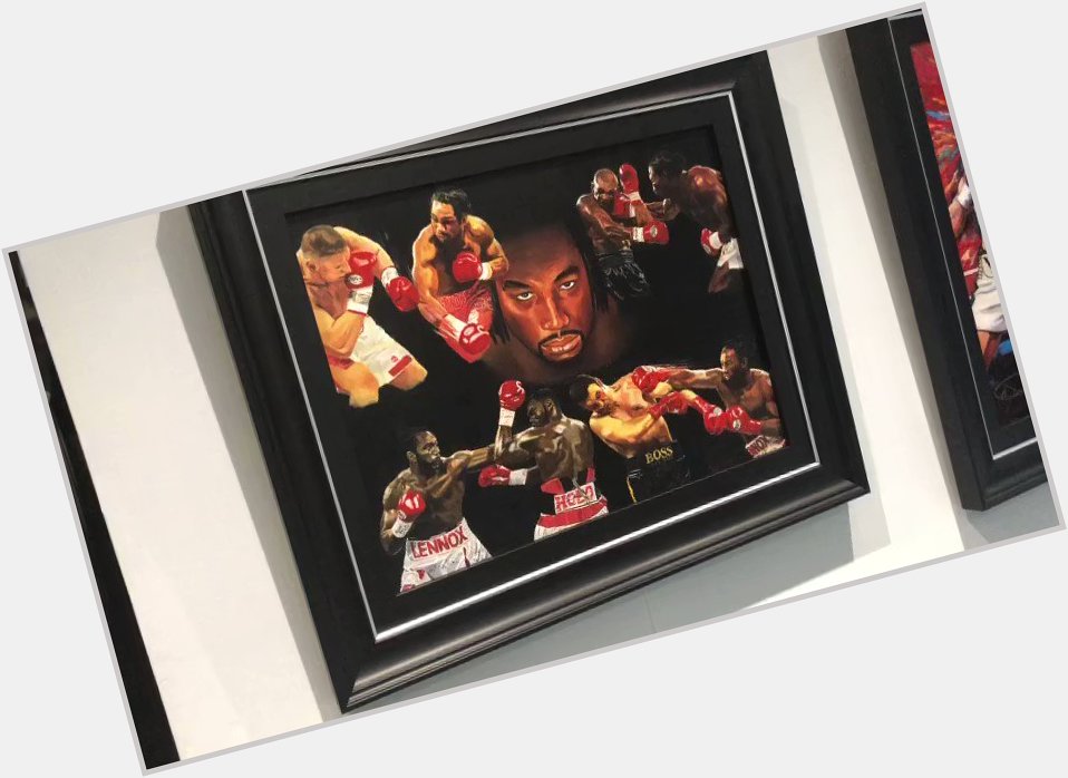 Hand Embellished Canvas Edition 

Happy Bday to the champ 
Lennox Lewis 