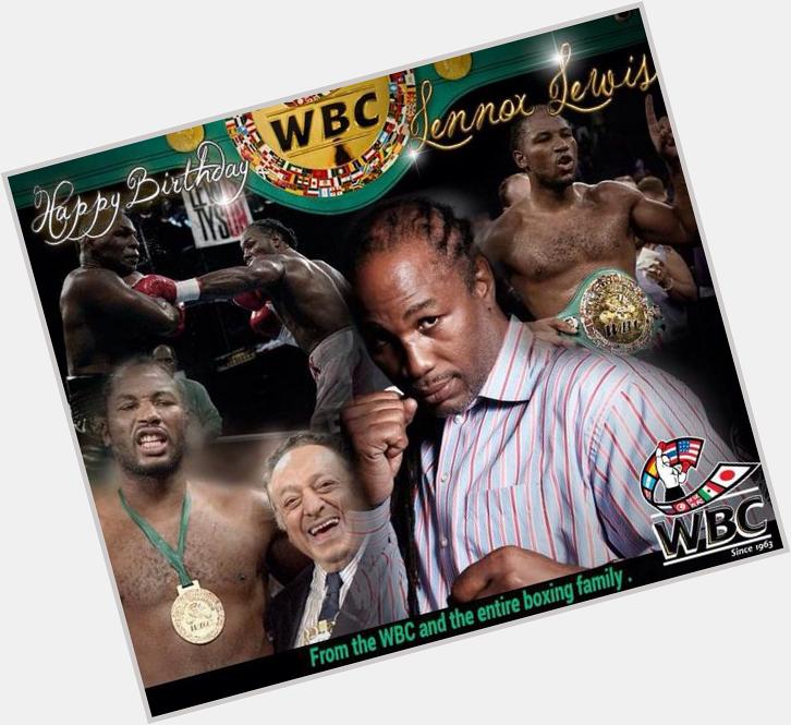 REmessage & wish one of the best Heavyweights weve ever had a very Happy Birthday.

Lennox Lewis. 