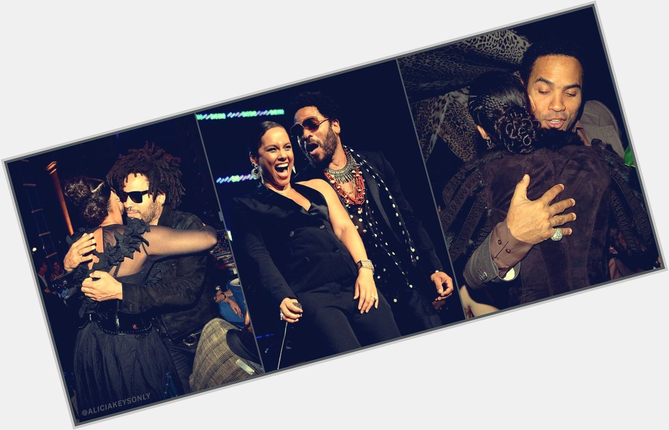 Happy 56th Birthday Lenny Kravitz! Here you are hugging with Alicia Keys  