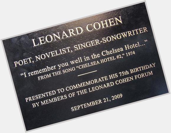 HAPPY BIRTHDAY LEONARD COHEN! Here are his other numbered songs about memorable blow jobs:  