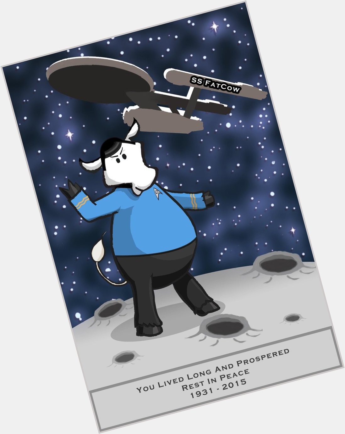 Happy Birthday Leonard Nimoy! A tribute to Mr. Spock by our Mascot Slim!  