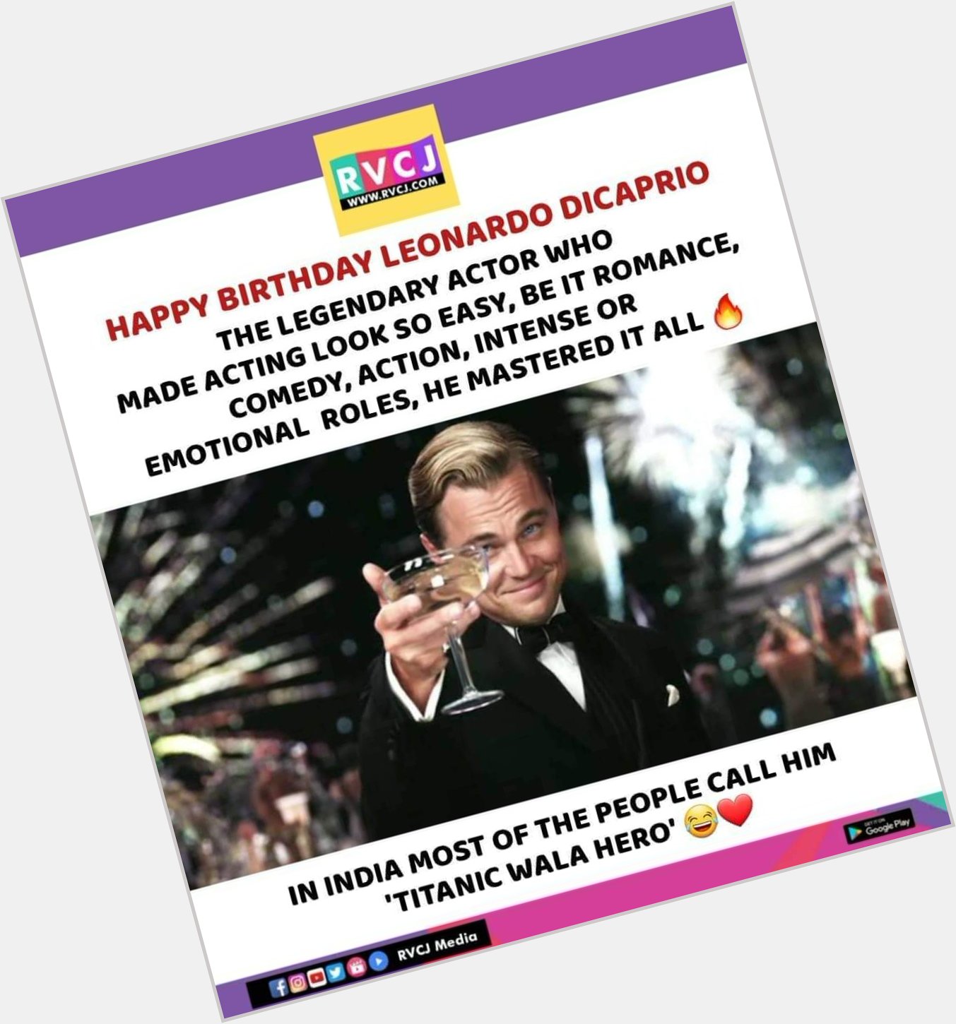 Happy Birthday Leonardo DiCaprio!   