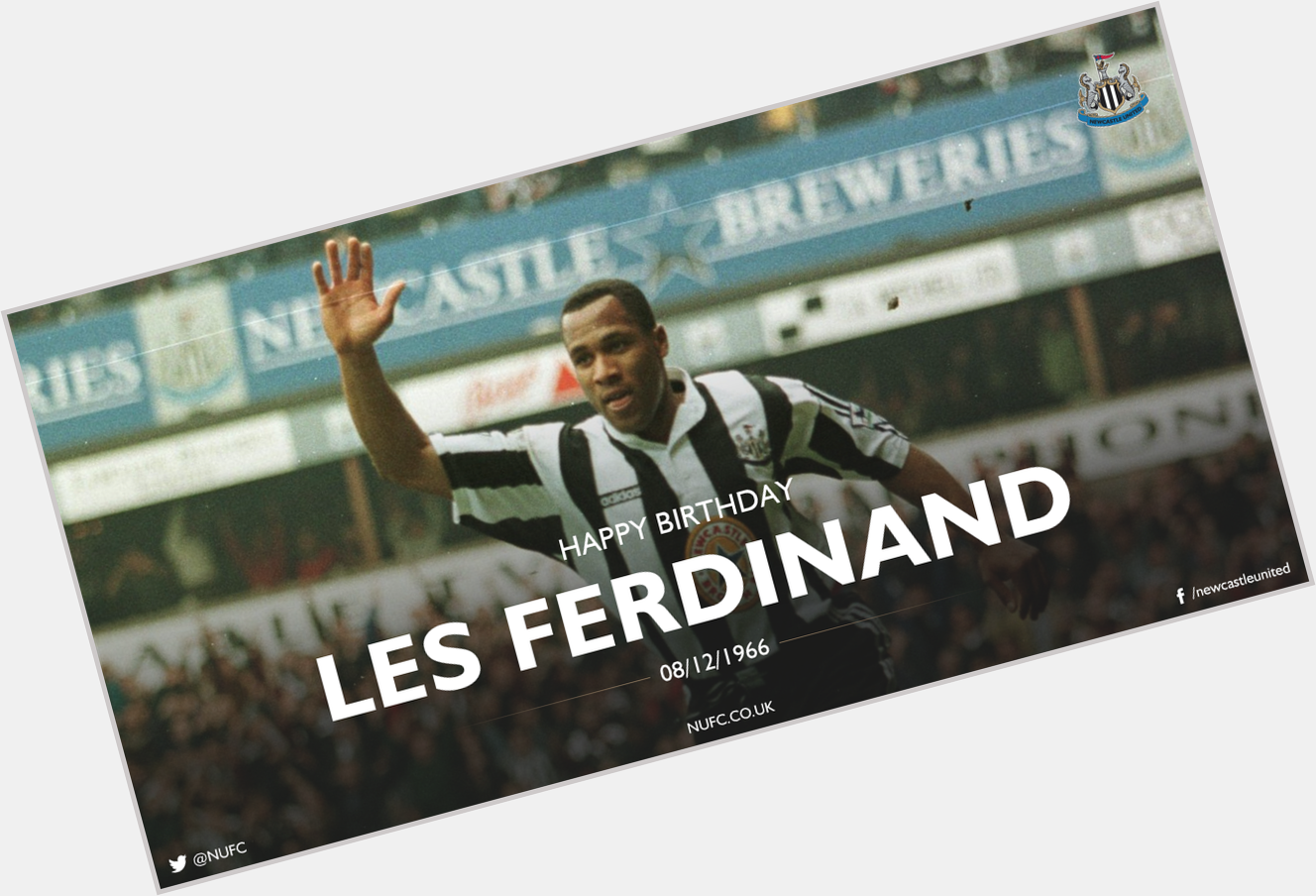 Good morning! We wish former Newcastle United striker Les Ferdinand a very happy 49th birthday! 