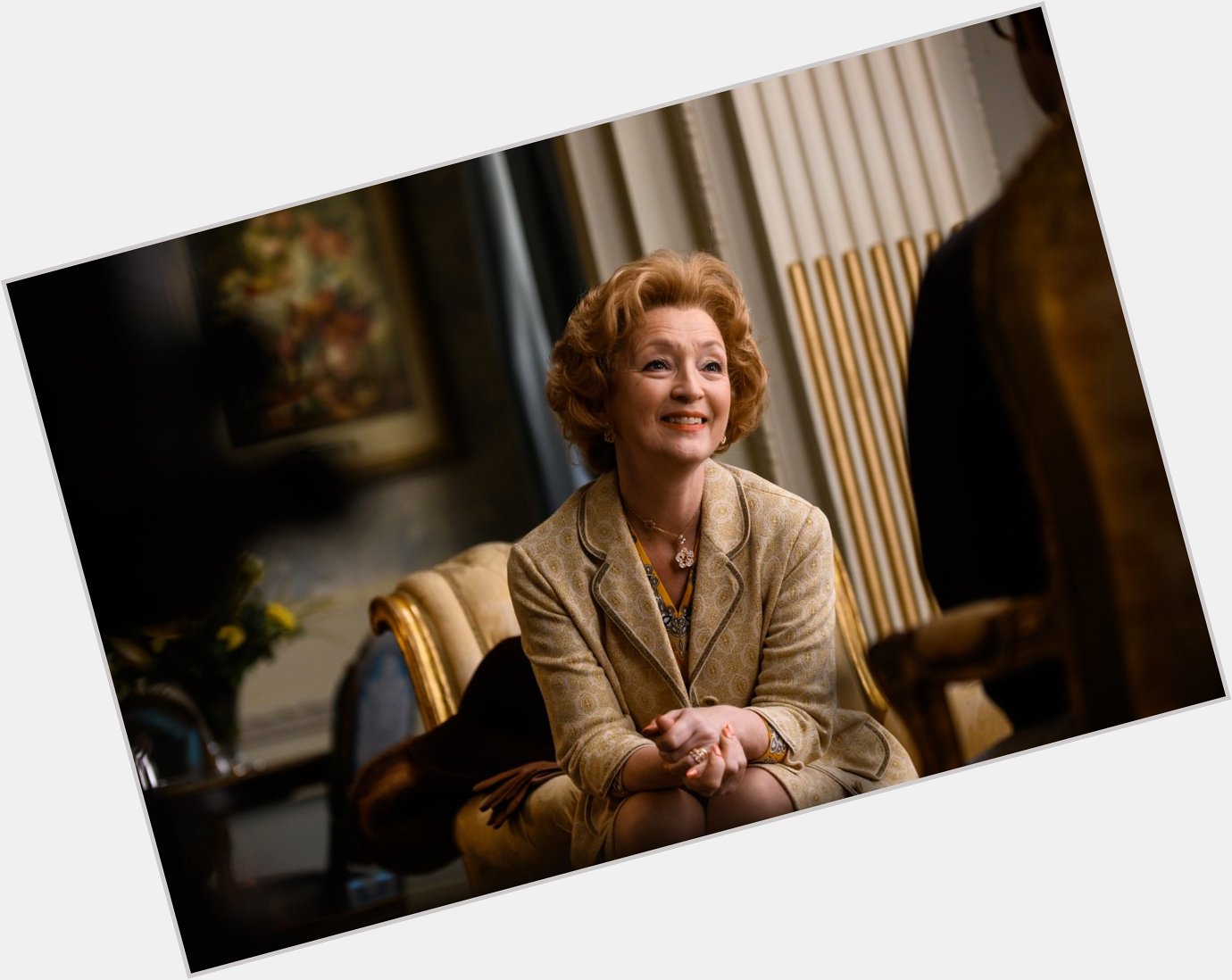 Happy birthday to Lesley Manville, who plays Dolores Hope in   