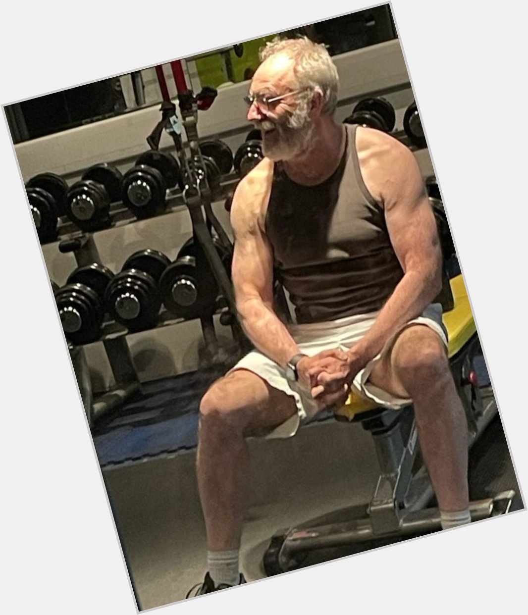 Happy 60th birthday to Liam Cunningham (Davos Seaworth), seen here after bench pressing Dragonstone 