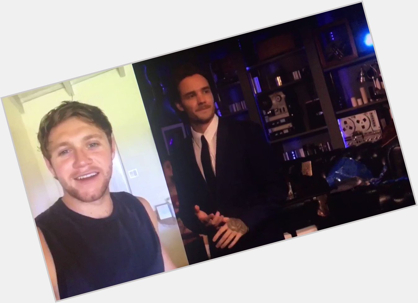 Niall greeting Liam Payne a happy birthday on Liam s virtual concert today. August 29, 2020 