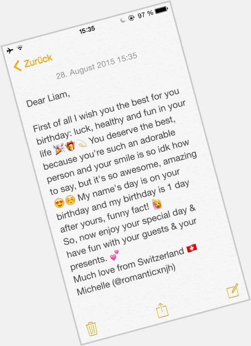 HAPPY BIRTHDAY LIAM  I really hope you see this & maybe follow me, if you aren\t busy!   