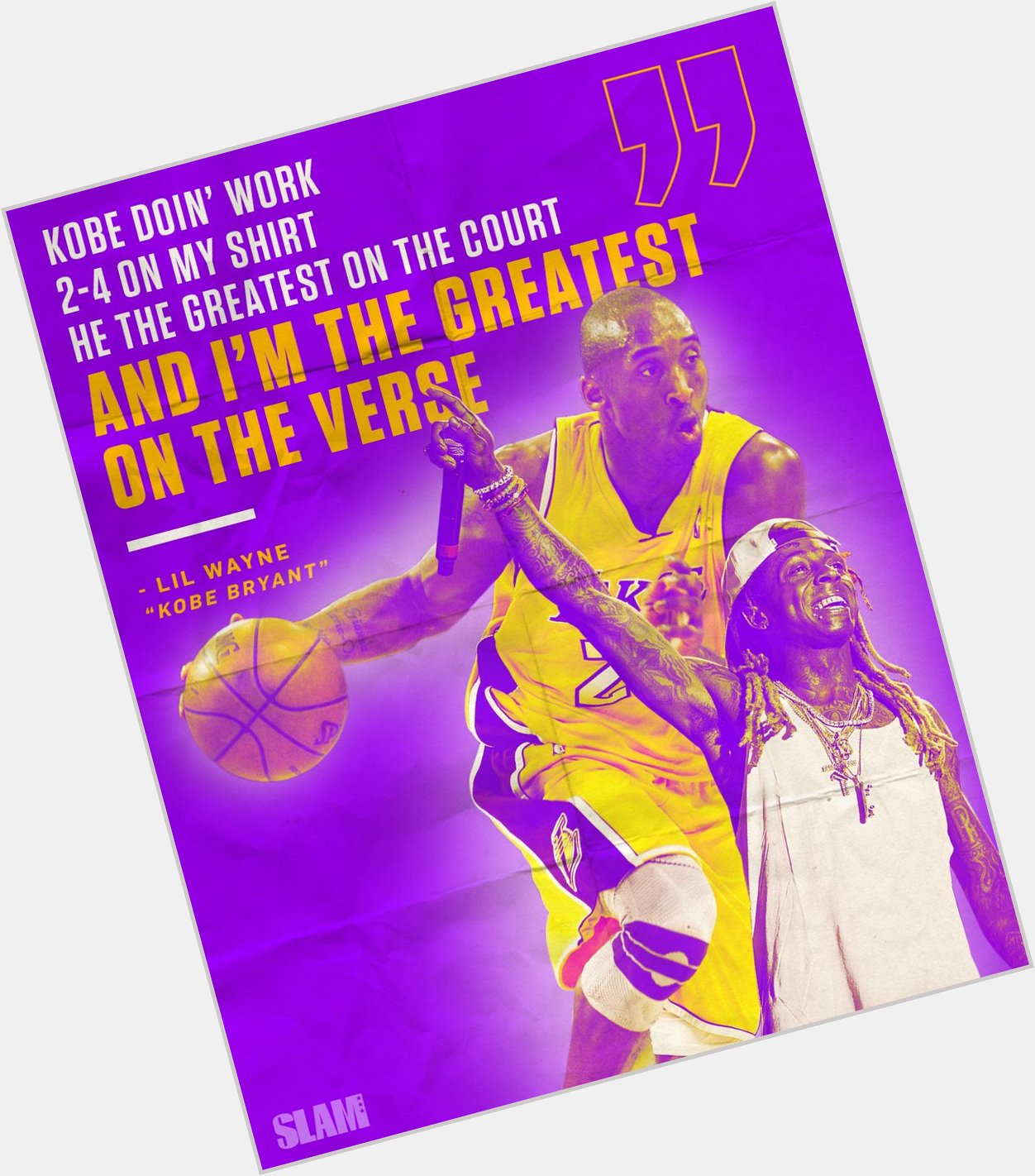 Lil Wayne really dedicated a whole song to Kobe in \09. Happy birthday, Weezy. 