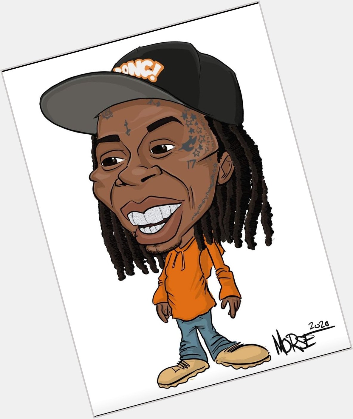 Happy Birthday to Lil Wayne! Want to have a Lotta Fun?  Message me about getting a caricature! 