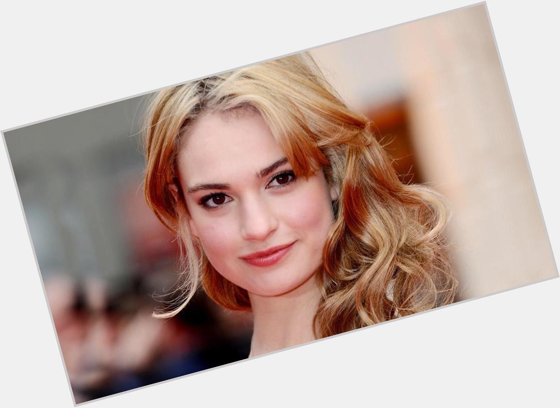 Happy birthday Lily James       