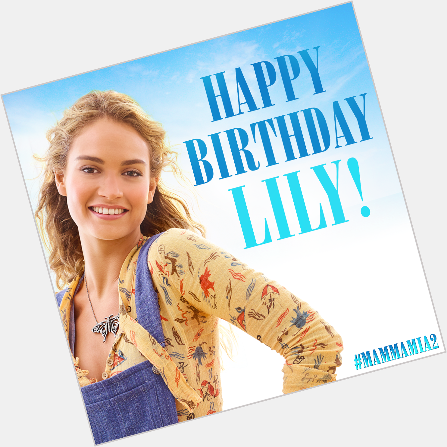 Happy Birthday to our young Donna, Lily James! 