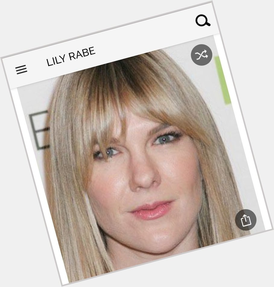 Happy birthday to this great actress.  Happy birthday to Lily Rabe 
