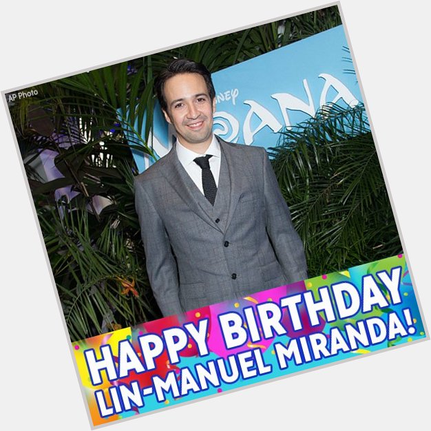 ABC7: Happy birthday to HamiltonMusical creator Lin_Manuel Miranda!  
