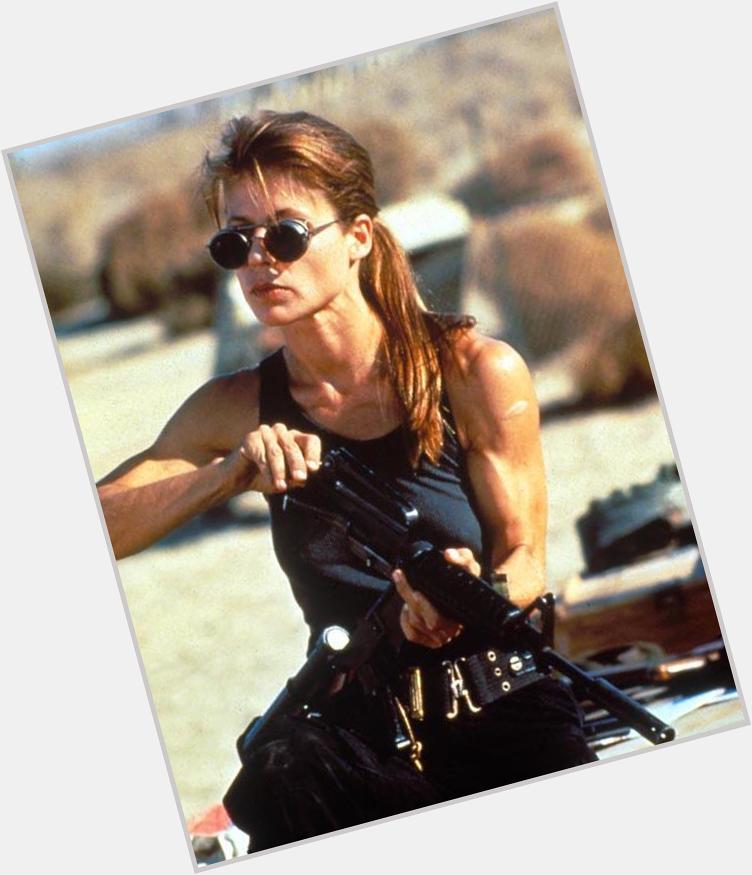 Happy Birthday to Linda Hamilton! I had this photo on my fridge in college along w several other awesome ladies. 