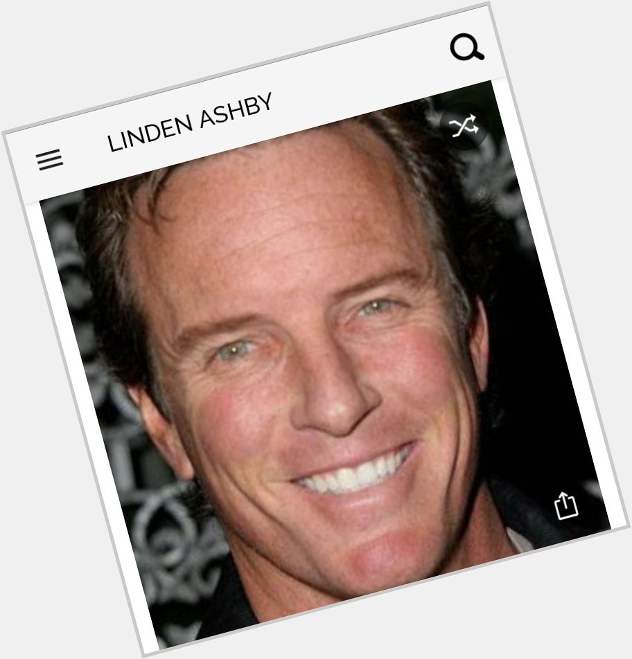 Happy birthday to this great actor. Happy birthday to Linden Ashby 