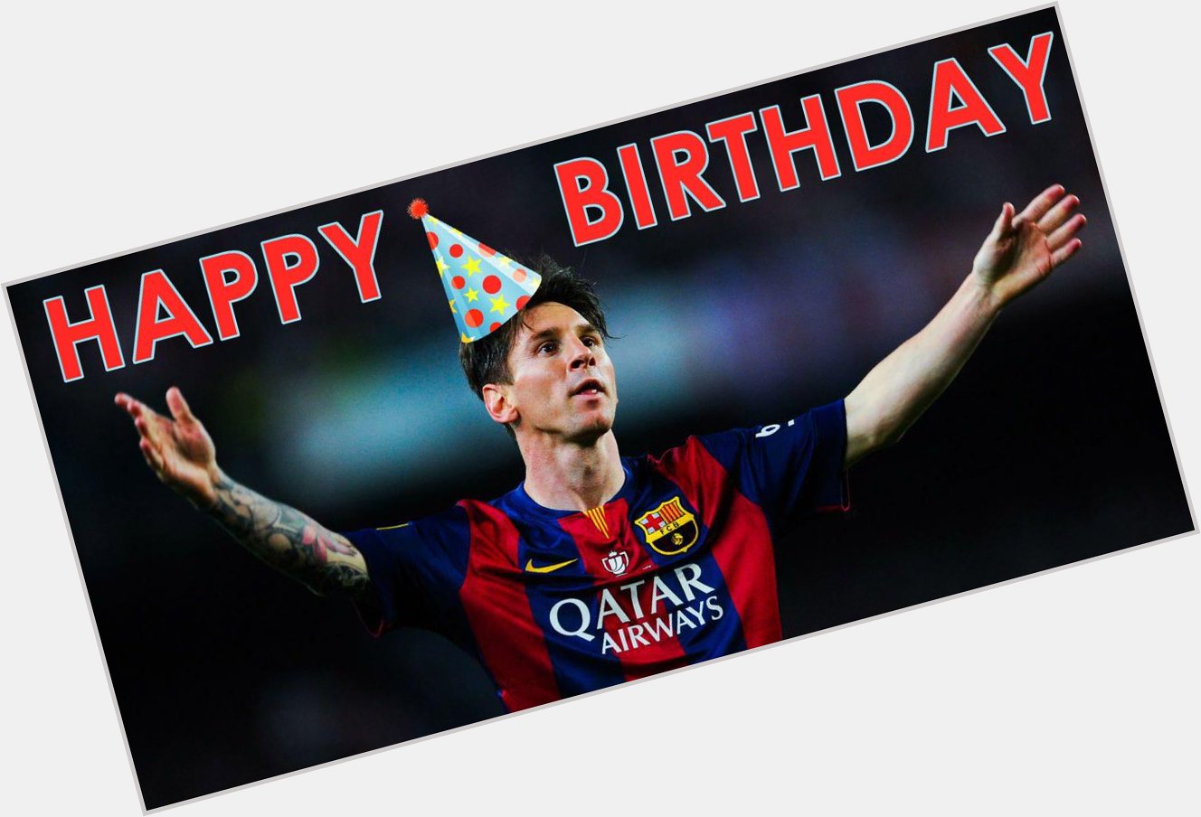 HAPPY BIRTHDAY to Lionel Messi. The world\s best player turns 28 today. 