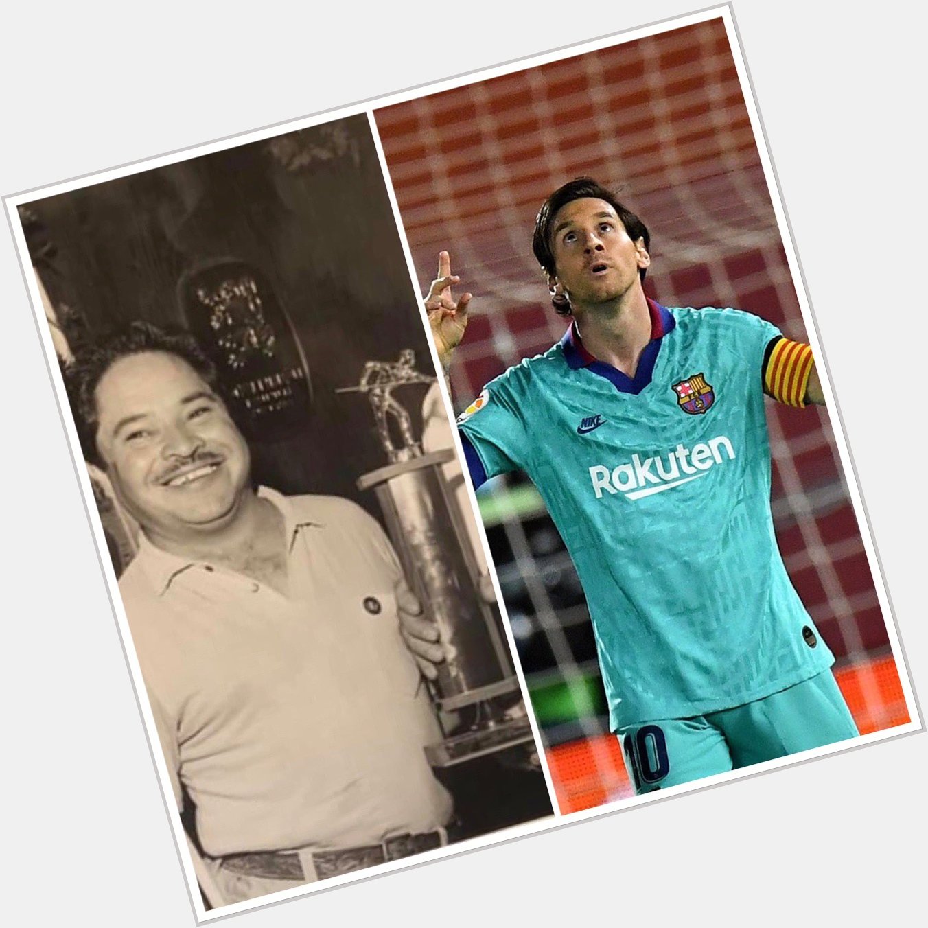 Happy birthday to two of my heroes! My grandpa Juan Velasco (RIP) and the GOAT Lionel Messi! 