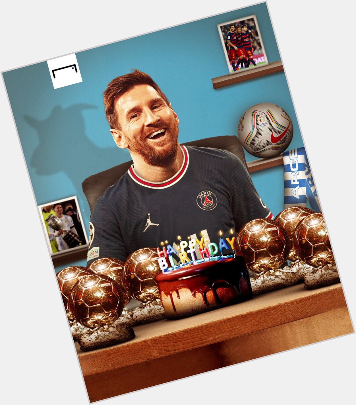 More trophies than his age!

Happy 35th birthday, Lionel Messi 