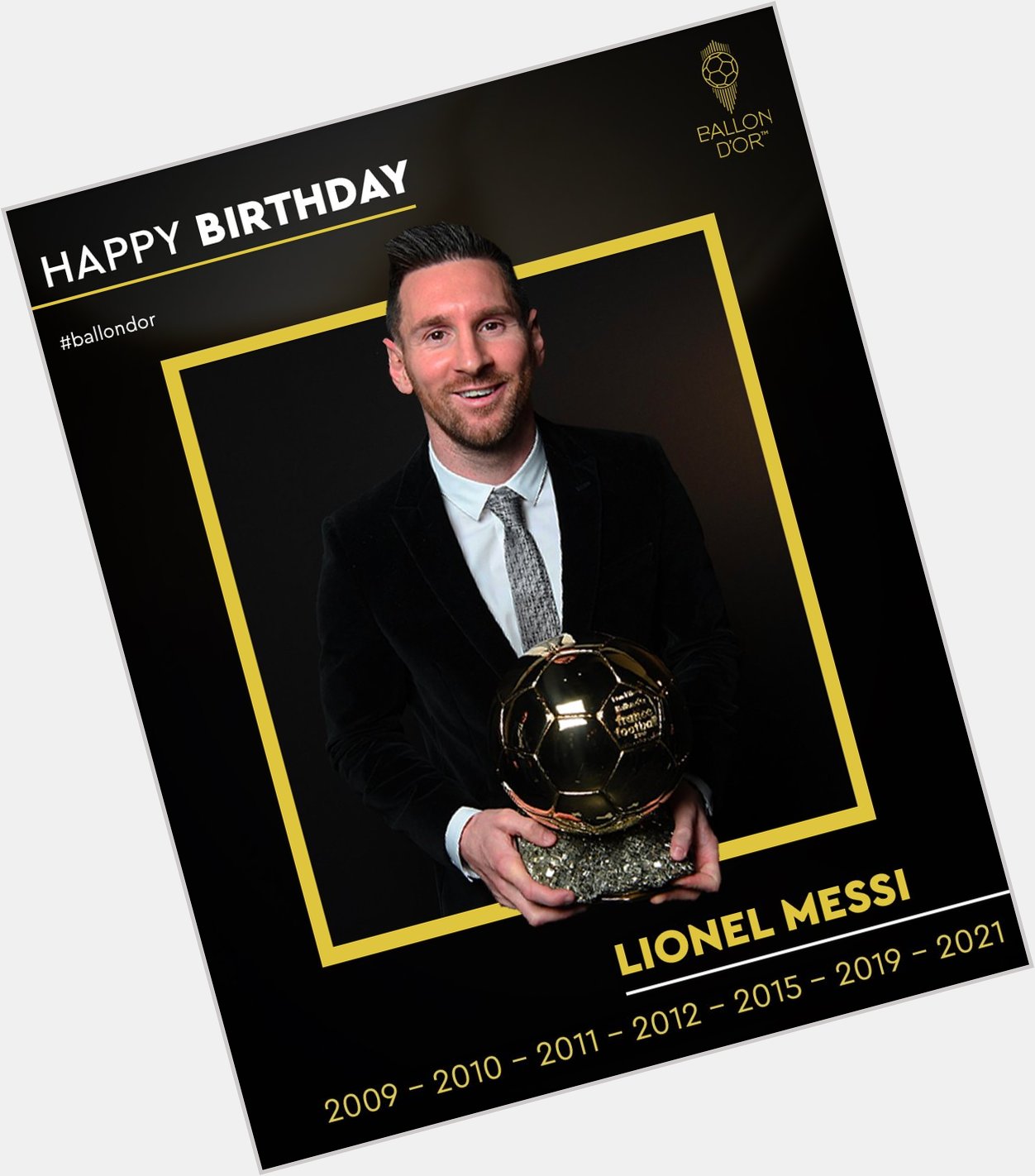 Happy birthday to our seven-time Ballon d\Or winner... Lionel Messi !   