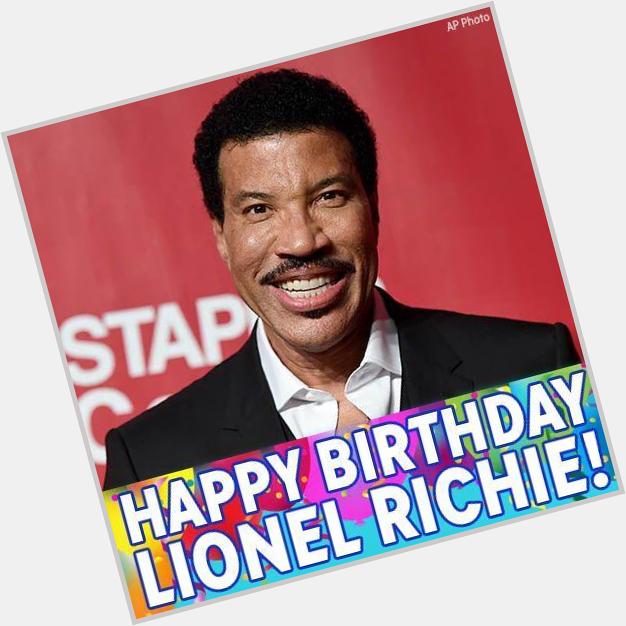 Happy Birthday to music icon Lionel Richie! Hope your birthday fun lasts all night long! 