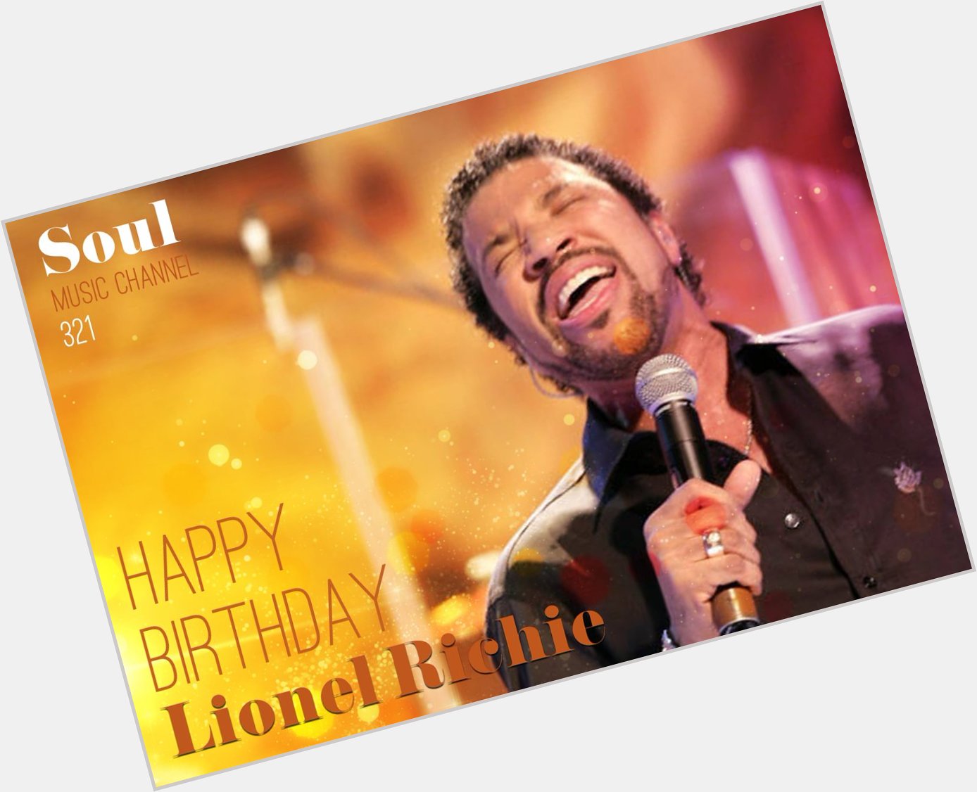 Happy Birthday to singer-songwriter, actor and record producer Lionel Richie 
