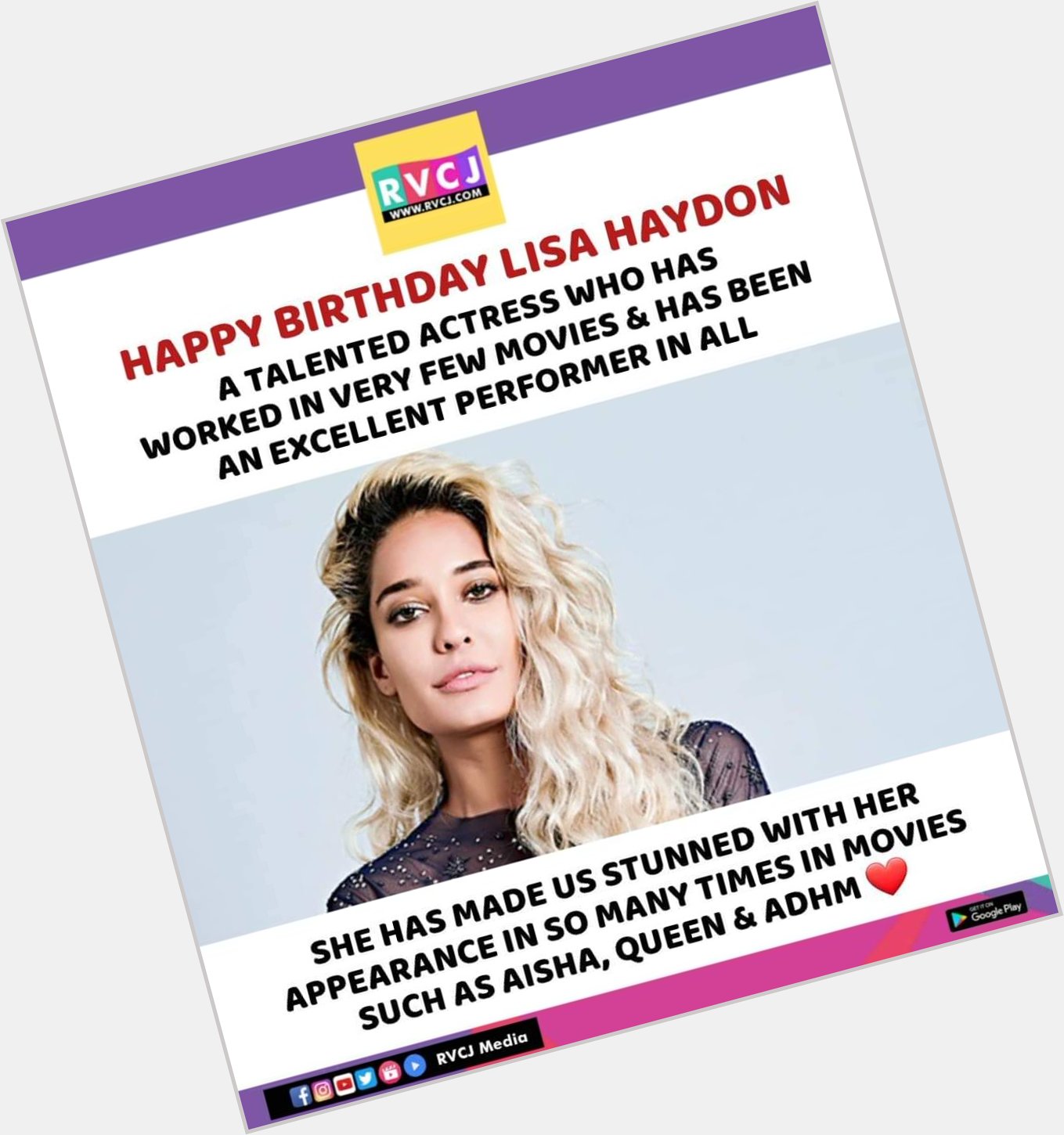 Happy Birthday Lisa Haydon!   