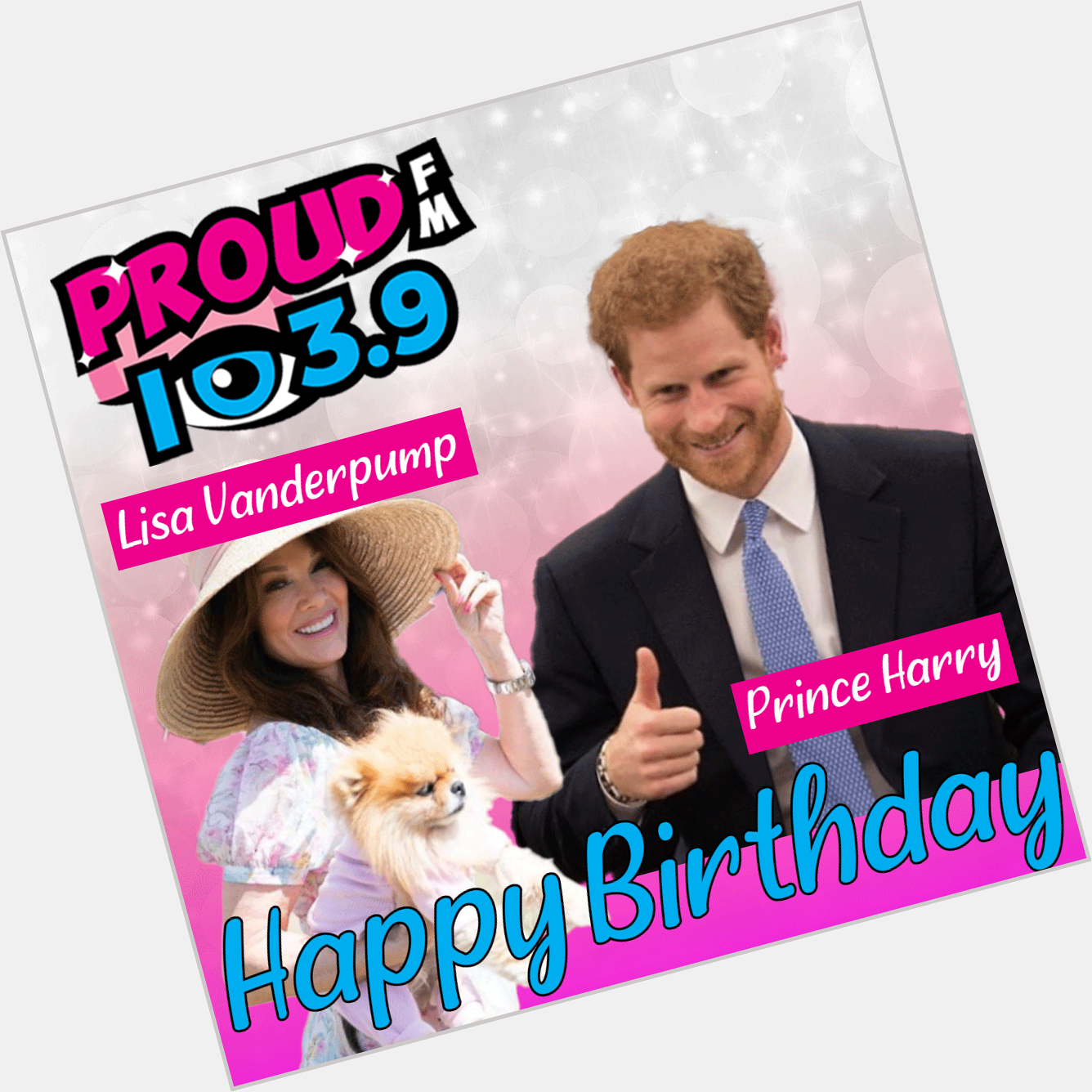 HAPPY BIRTHDAY TODAY TO- Reality Star 
Lisa Vanderpump & Prince Harry!  Have an awesome day!   