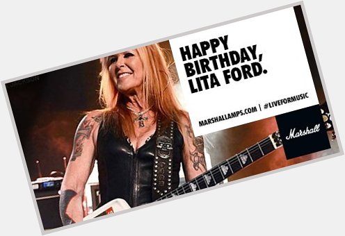 Happy Birthday to Marshall\s very own Lita Ford 